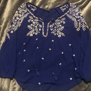 Sheer boho American eagle tunic S